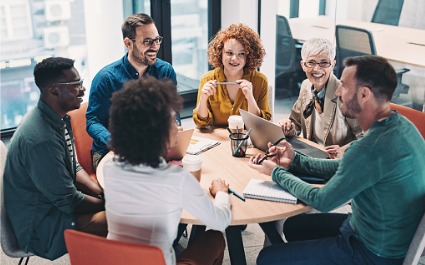 group of office workers